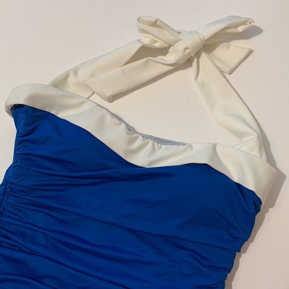 Ralph Lauren Bel-Air Tummy Control Halter Style One Piece Swimsuit • Size 6 - Picture 4 of 10